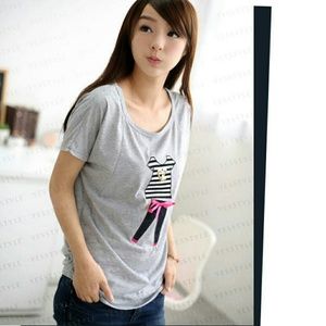 New Gray Blouse/Shirt